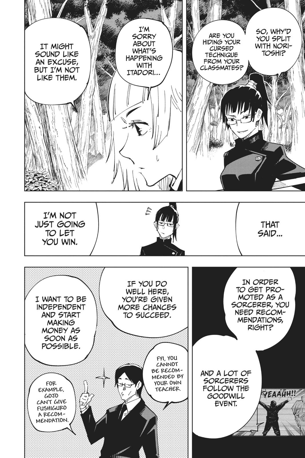 Jujutsu Kaisen Chapter 36 page 16 - Chapter 36: Kyoto Sister School Goodwill Event - Team Battle, Part 3