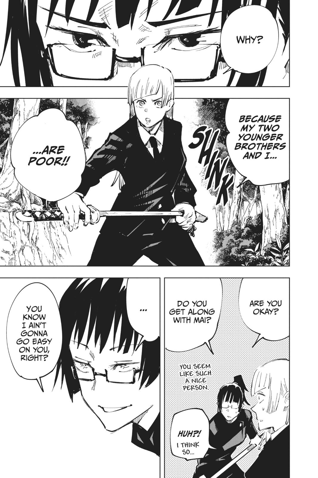 Jujutsu Kaisen Chapter 36 page 17 - Chapter 36: Kyoto Sister School Goodwill Event - Team Battle, Part 3