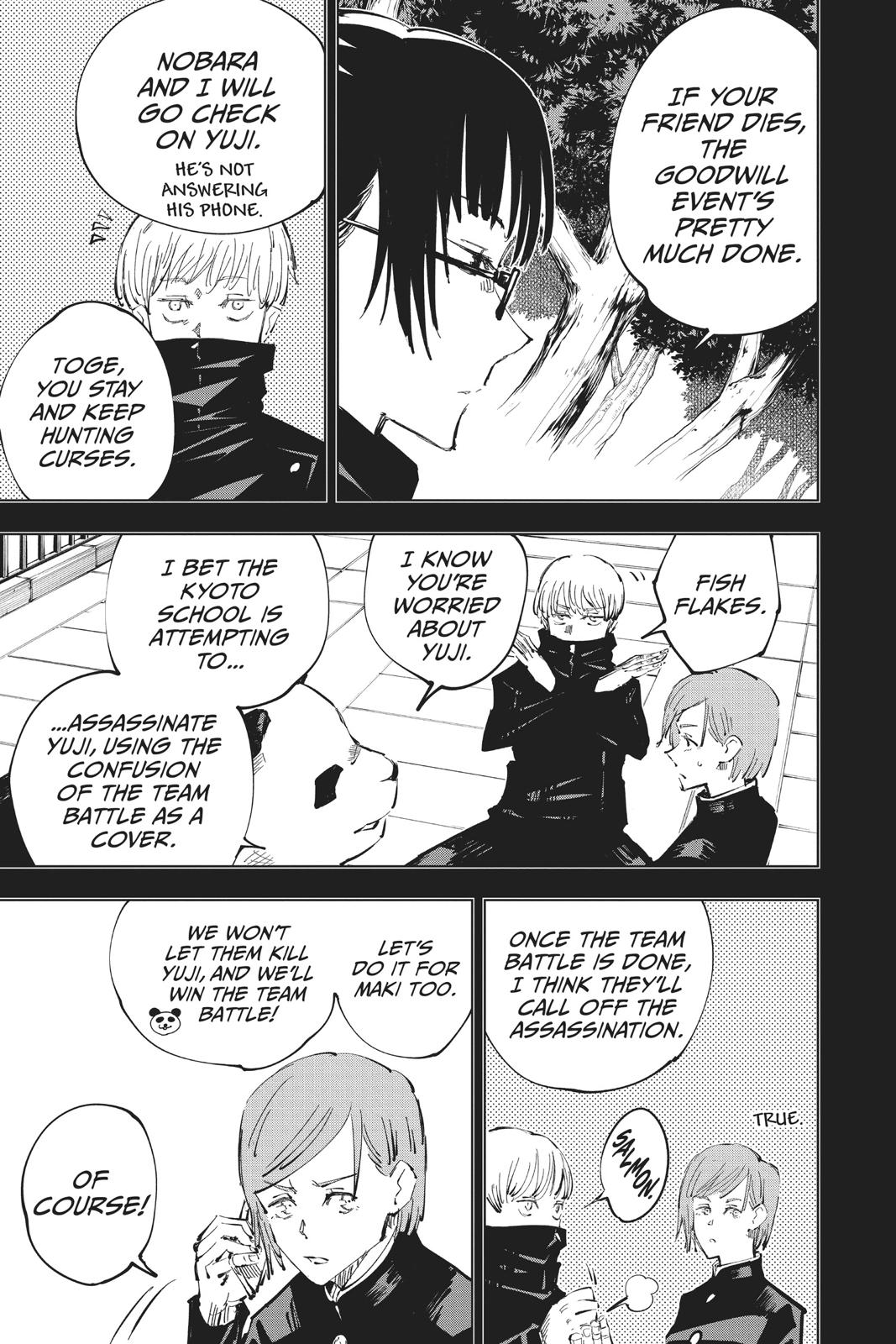Jujutsu Kaisen Chapter 36 page 5 - Chapter 36: Kyoto Sister School Goodwill Event - Team Battle, Part 3