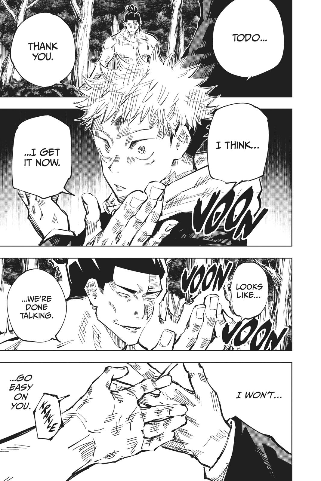 Jujutsu Kaisen Chapter 37 page 13 - Chapter 37: Kyoto Sister School Goodwill Event - Team Battle, Part 4