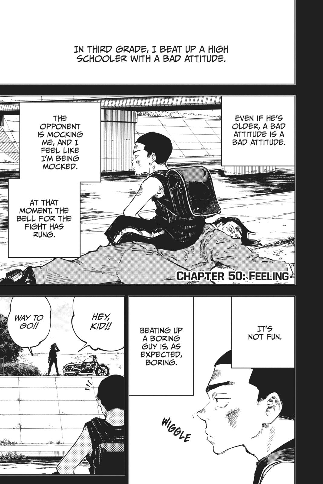 Jujutsu Kaisen Chapter 50 page 1 - Chapter 50: Feeling