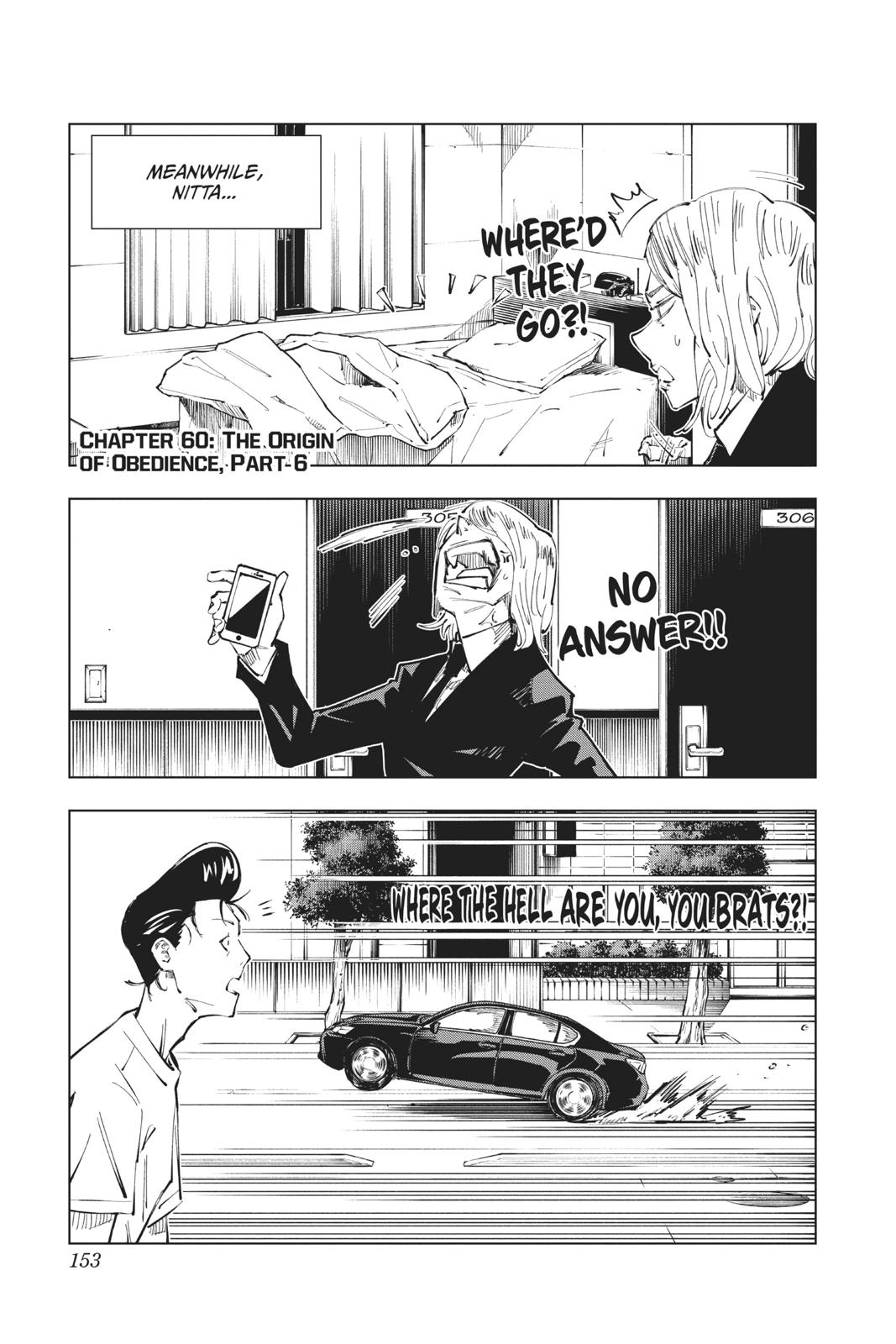 Jujutsu Kaisen Chapter 60 page 1 - Chapter 60: The Origin of Obedience, Part 6