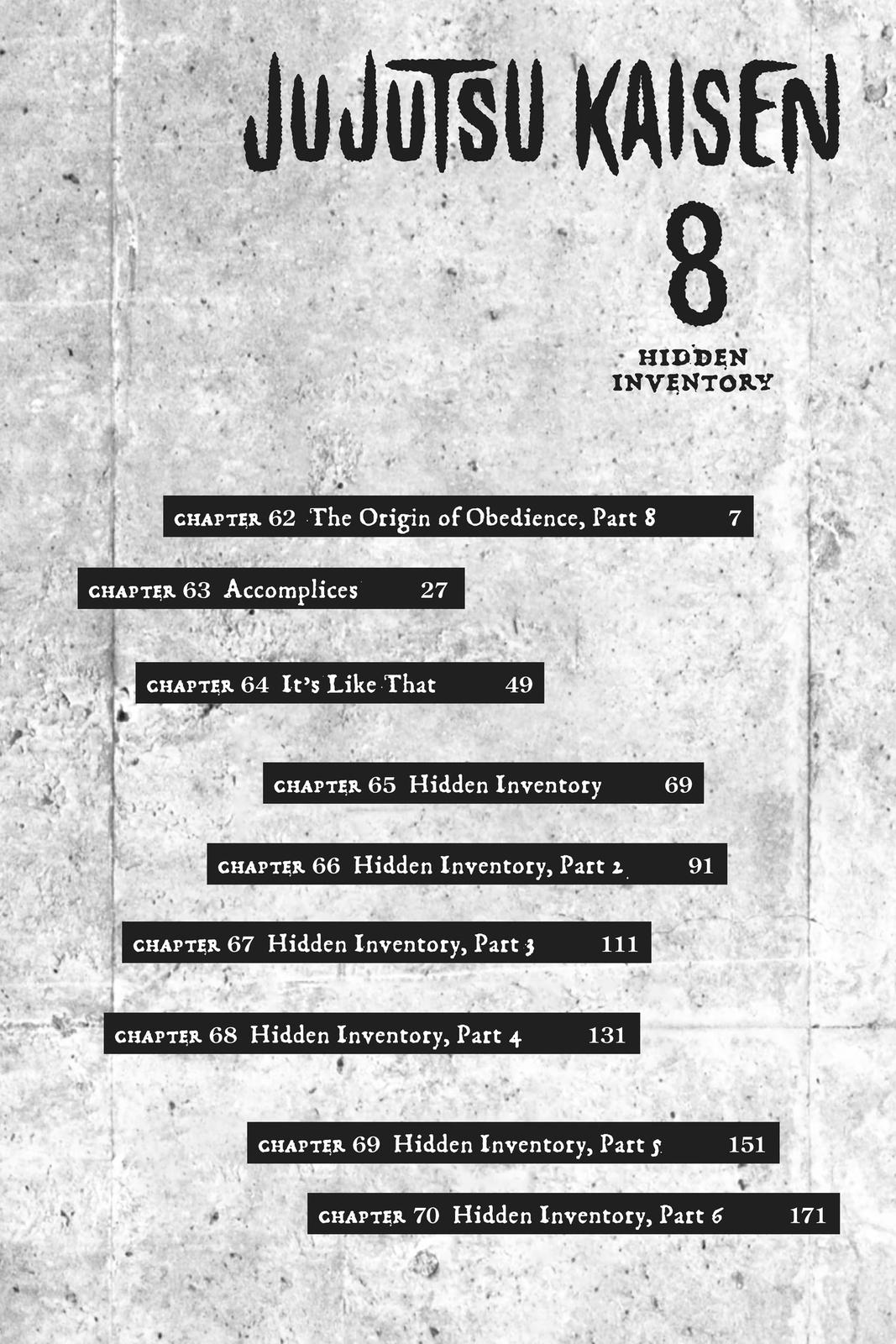 Jujutsu Kaisen Chapter 62 page 6 - Chapter 62: The Origin of Obedience, Part 8