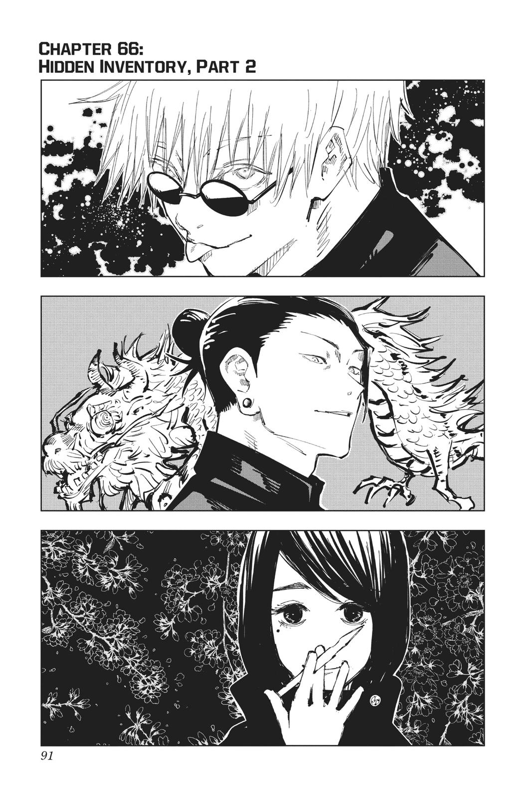 Jujutsu Kaisen Chapter 66 page 1 - Chapter 66: Hidden Inventory, Part 2