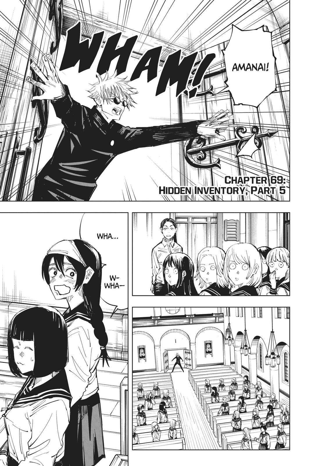 Jujutsu Kaisen Chapter 69 page 1 - Chapter 69: Hidden Inventory, Part 5