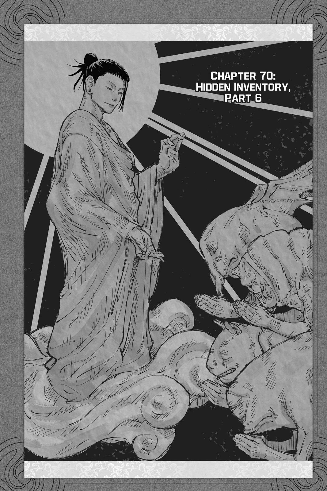Jujutsu Kaisen Chapter 70 page 1 - Chapter 70: Hidden Inventory, Part 6