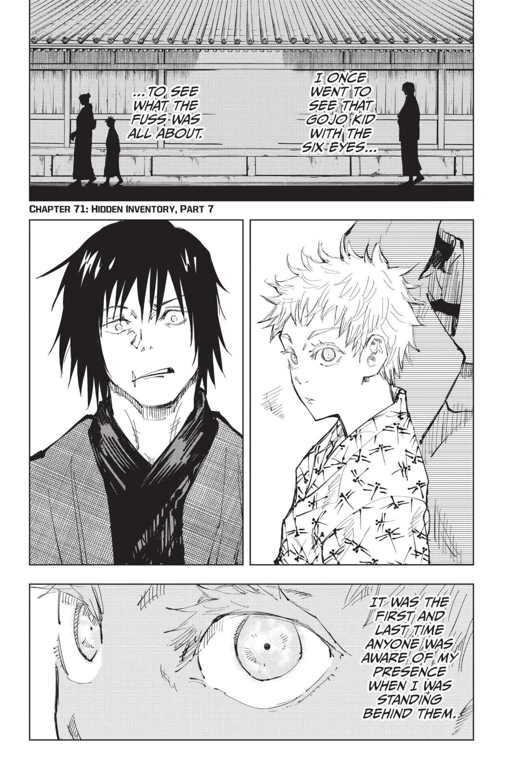 Jujutsu Kaisen Chapter 71 page 7 - Chapter 71: Hidden Inventory, Part 7