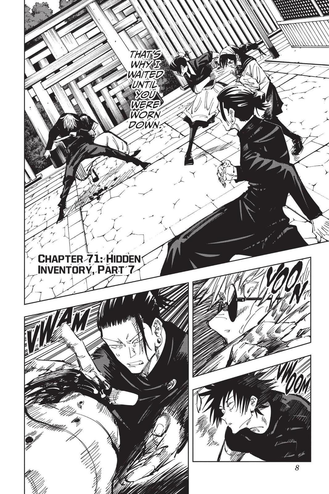 Jujutsu Kaisen Chapter 71 page 8 - Chapter 71: Hidden Inventory, Part 7