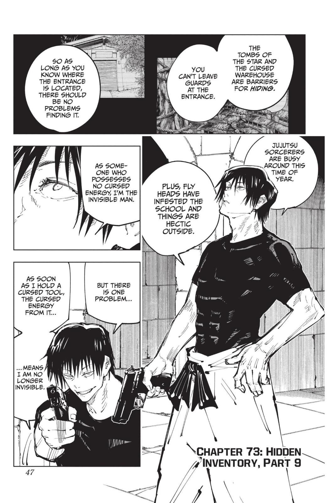 Jujutsu Kaisen Chapter 73 page 1 - Chapter 73: Hidden Inventory, Part 9