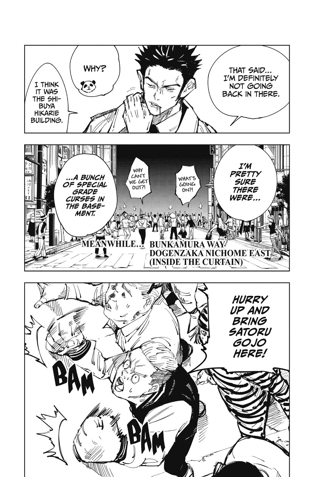 Jujutsu Kaisen Chapter 83 page 7 - Chapter 83: The Shibuya Incident, Part 1