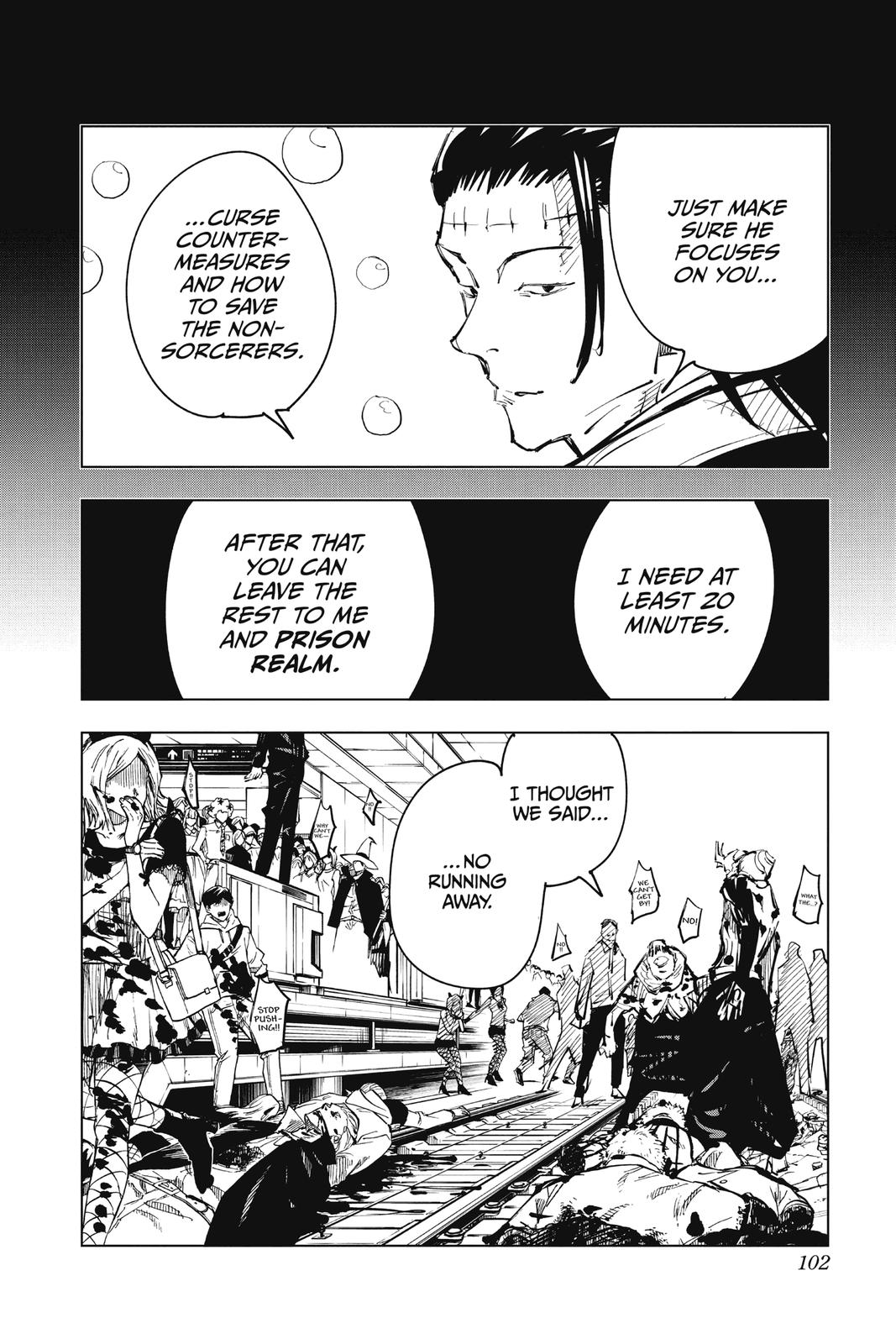 Jujutsu Kaisen Chapter 84 page 14 - Chapter 84: The Shibuya Incident, Part 2