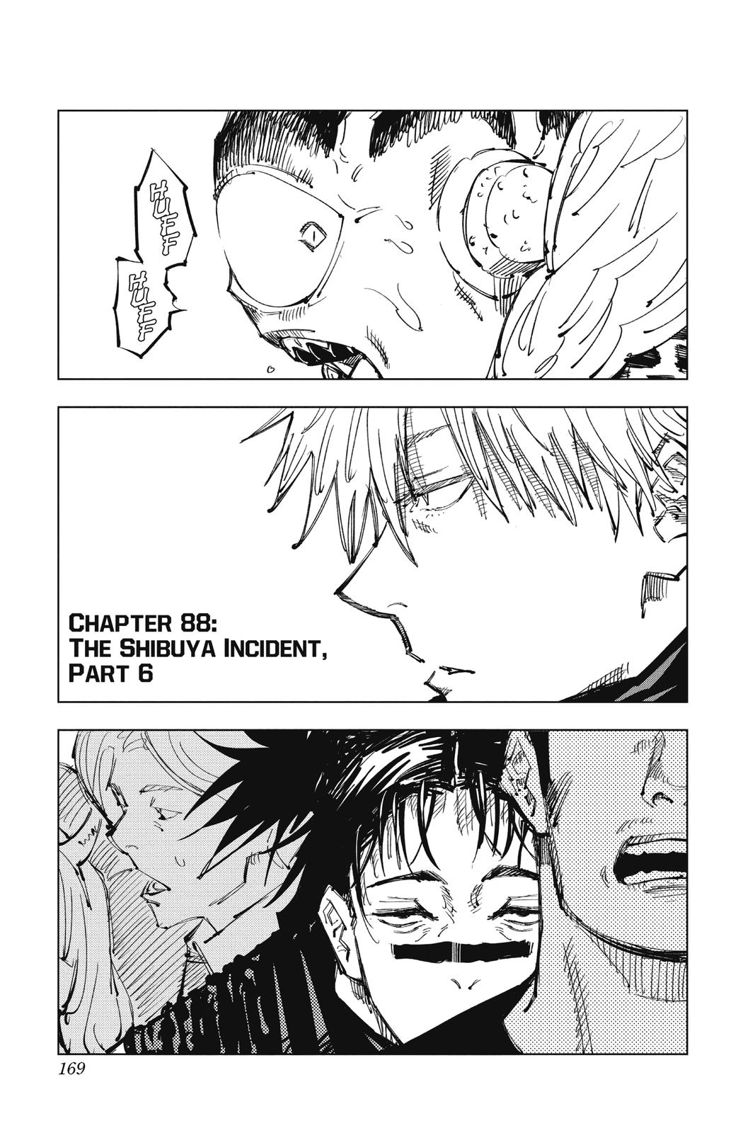 Jujutsu Kaisen Chapter 88 page 1 - Chapter 88: The Shibuya Incident, Part 6