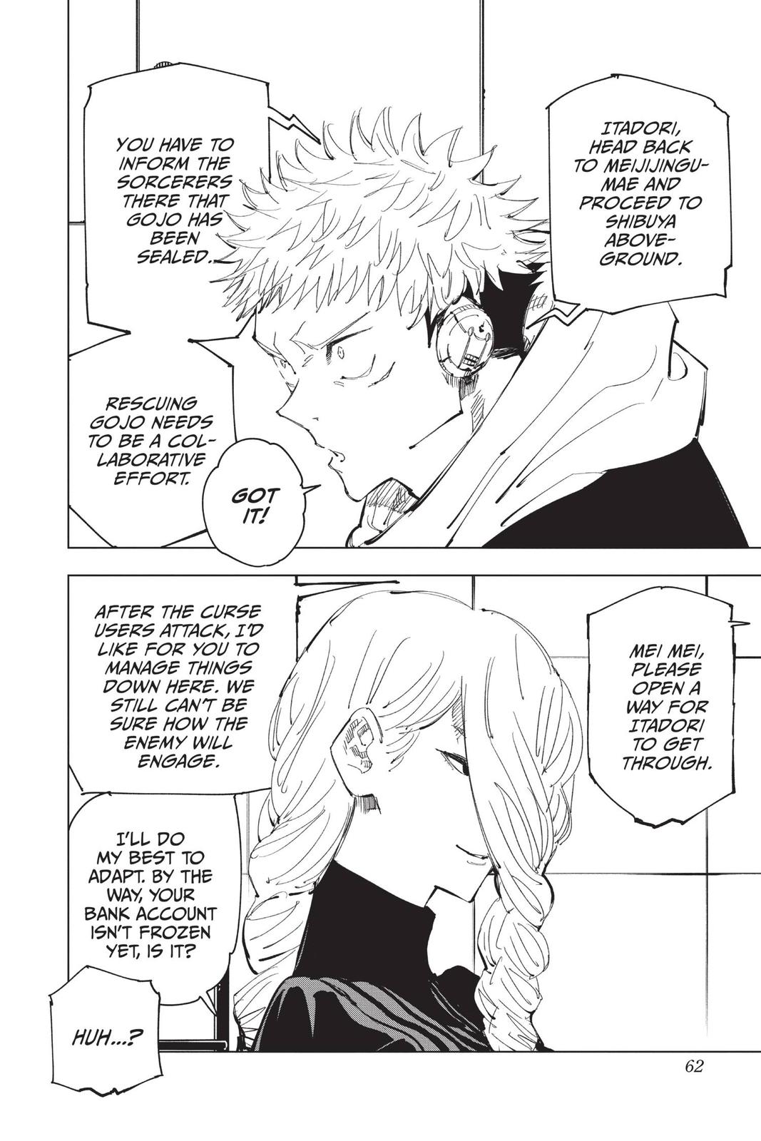 Jujutsu Kaisen Chapter 91 page 12 - Chapter 91: The Shibuya Incident, Part 9