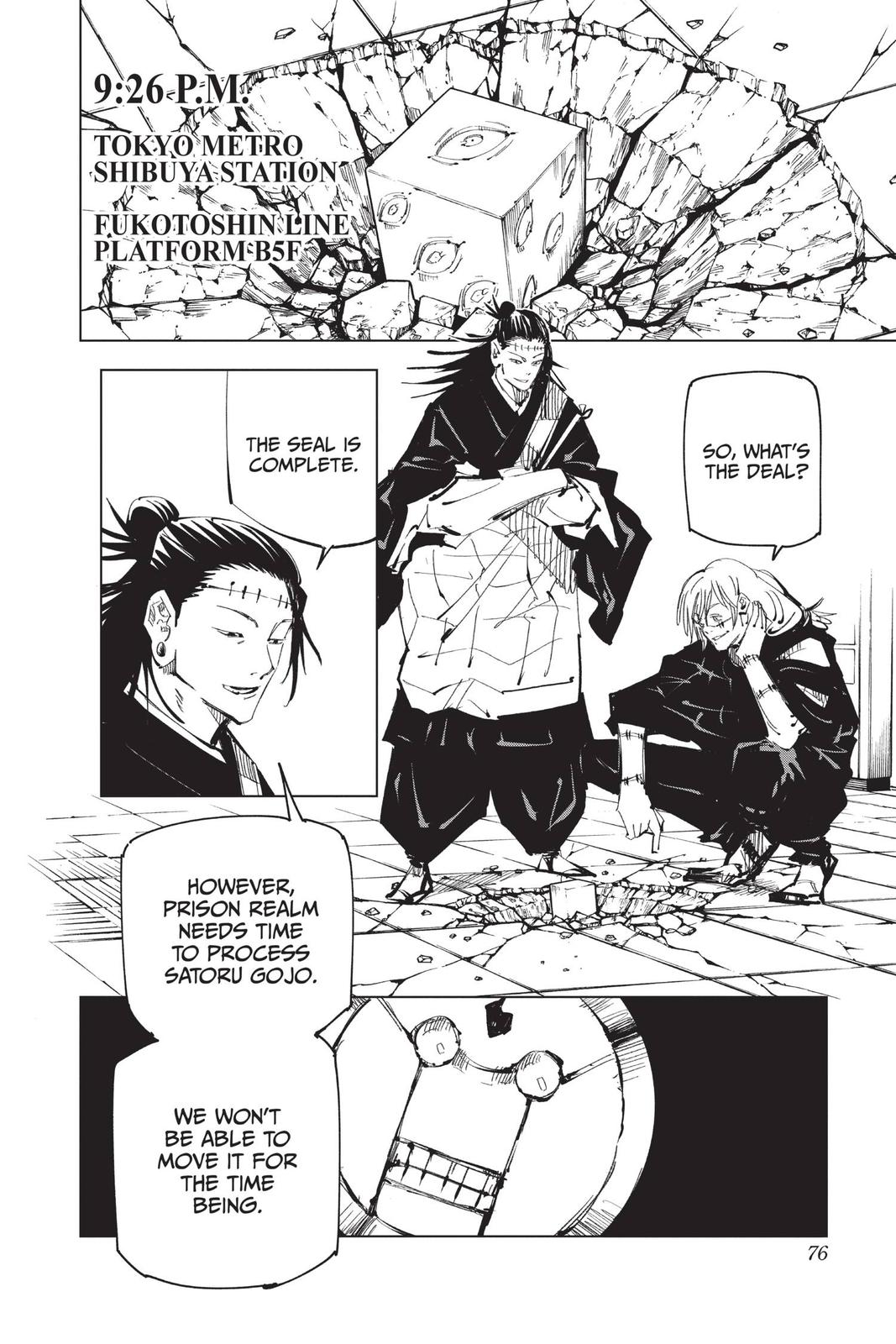 Jujutsu Kaisen Chapter 92 page 6 - Chapter 92: The Shibuya Incident, Part 10