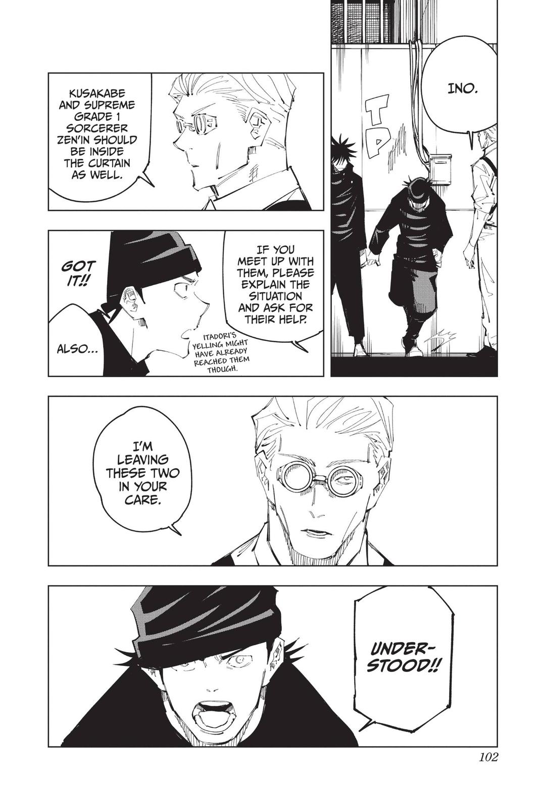 Jujutsu Kaisen Chapter 93 page 12 - Chapter 93: The Shibuya Incident, Part 11