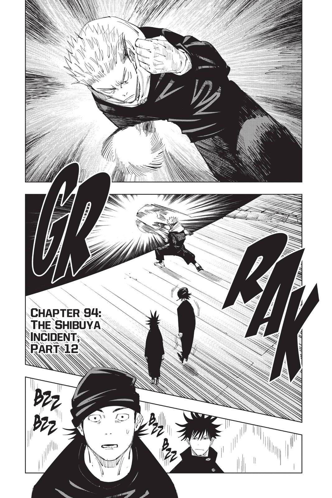 Jujutsu Kaisen Chapter 94 page 1 - Chapter 94: The Shibuya Incident, Part 12
