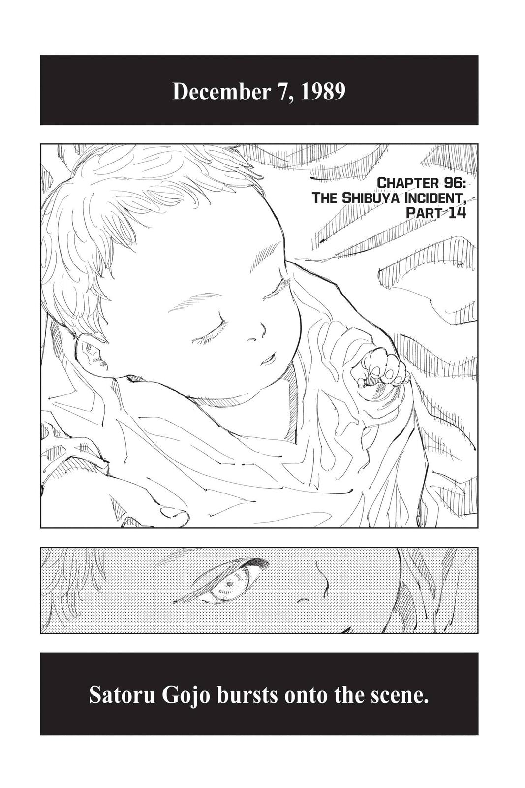 Jujutsu Kaisen Chapter 96 page 1 - Chapter 96: The Shibuya Incident, Part 14
