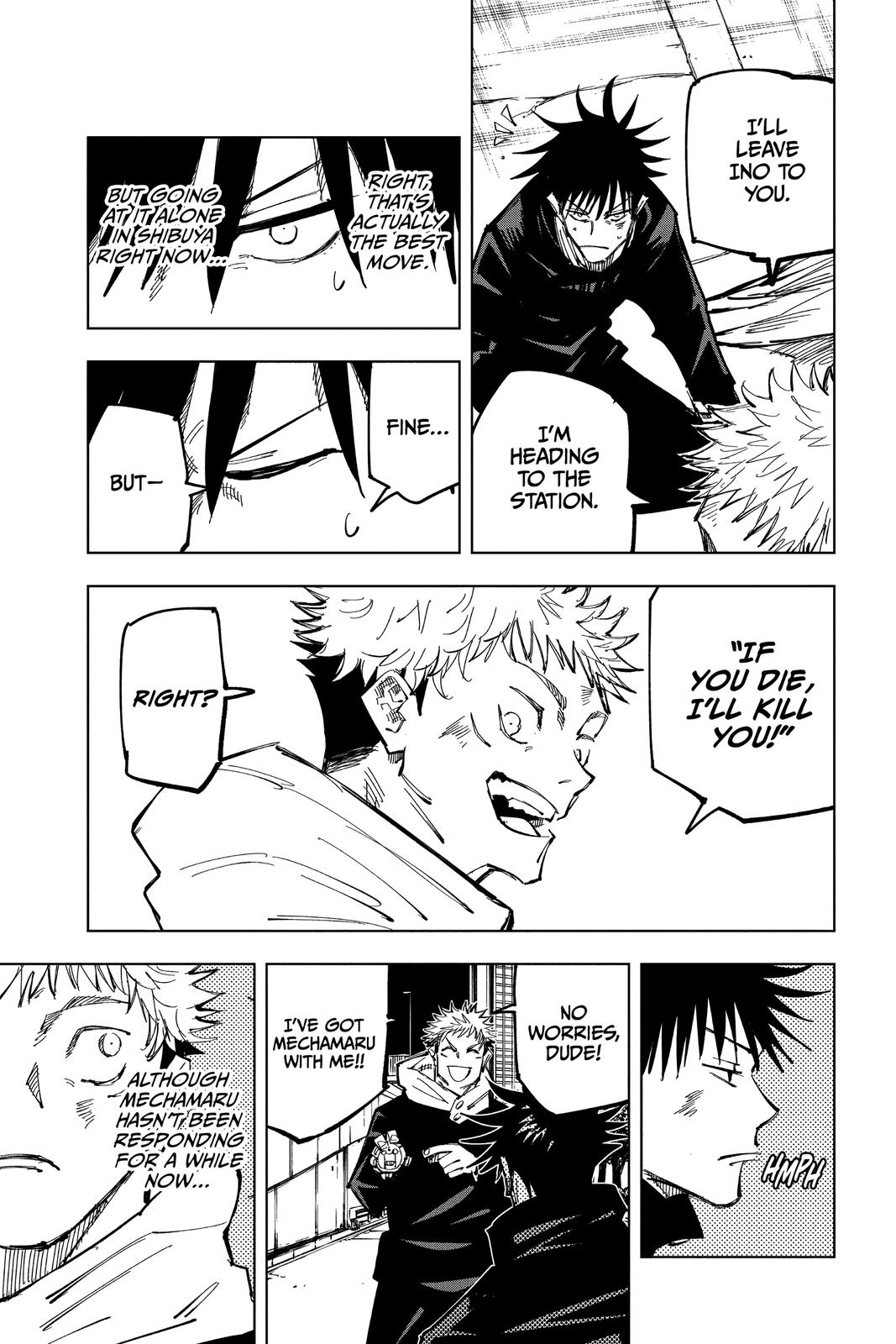 Jujutsu Kaisen Chapter 98 page 15 - Chapter 98: The Shibuya Incident, Part 16