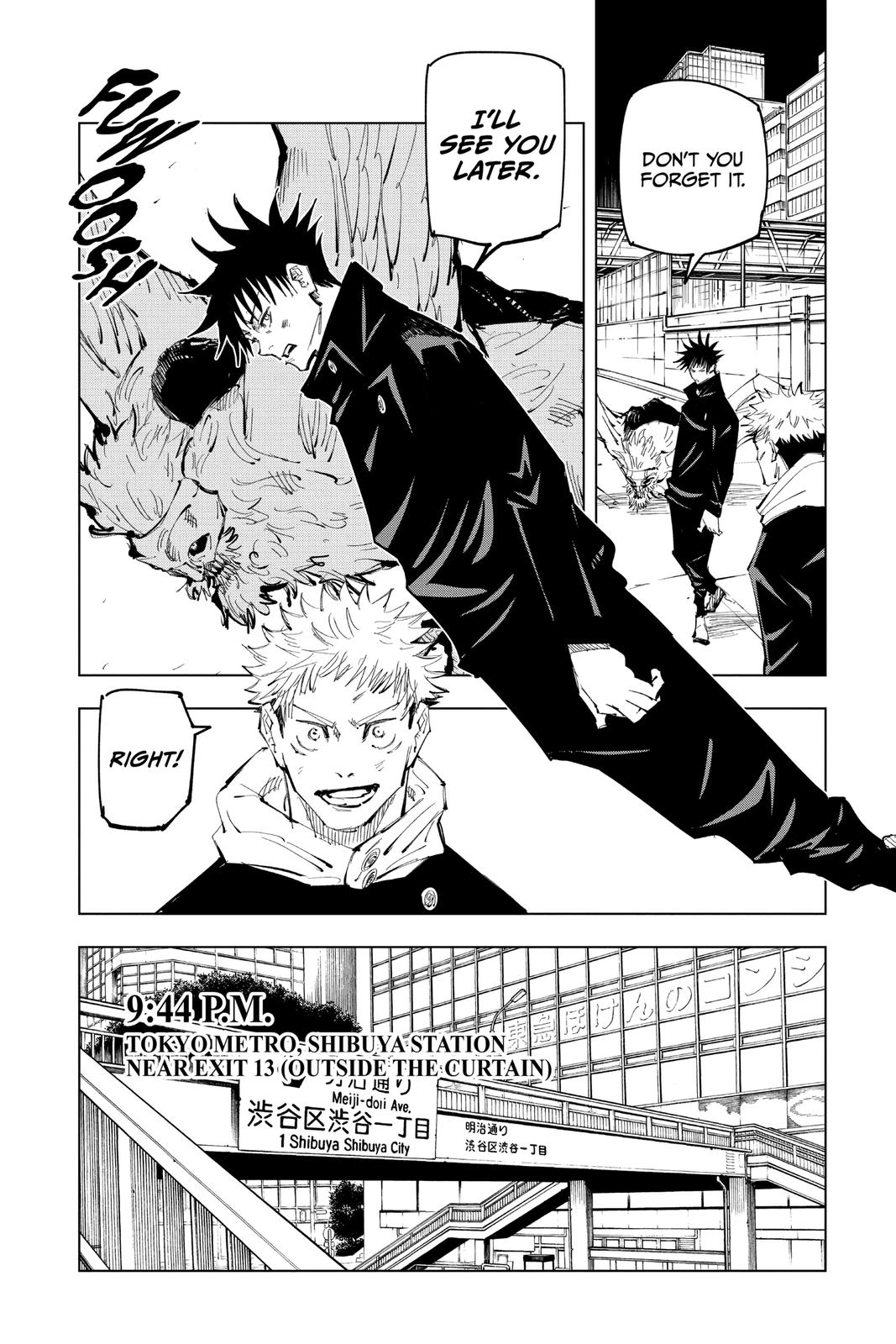 Jujutsu Kaisen Chapter 98 page 16 - Chapter 98: The Shibuya Incident, Part 16
