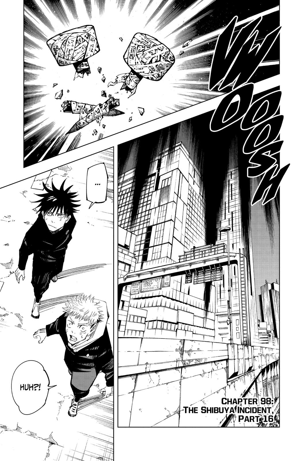 Jujutsu Kaisen Chapter 98 page 7 - Chapter 98: The Shibuya Incident, Part 16