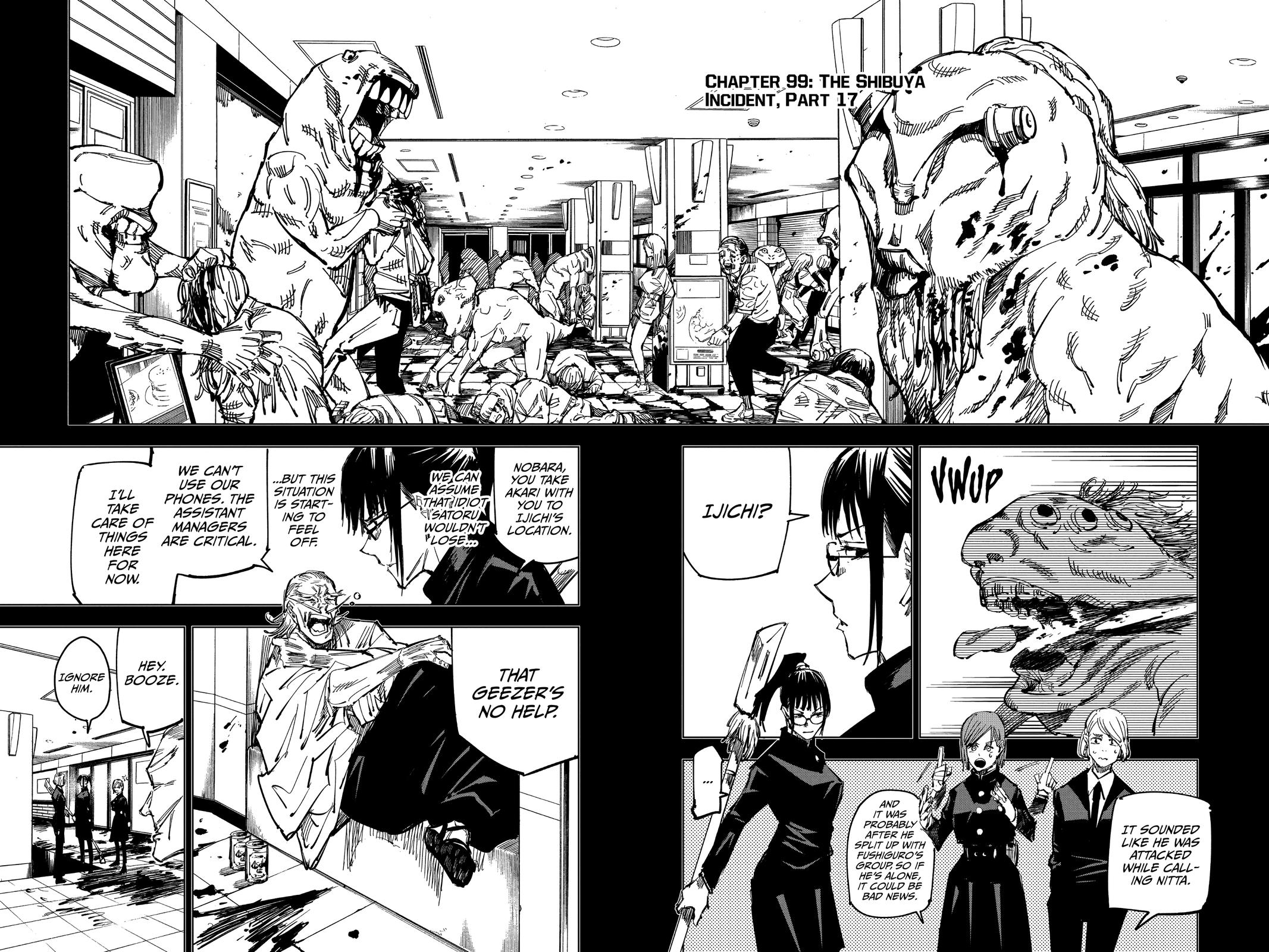 Jujutsu Kaisen Chapter 99 page 2 - Chapter 99: The Shibuya Incident, Part 17