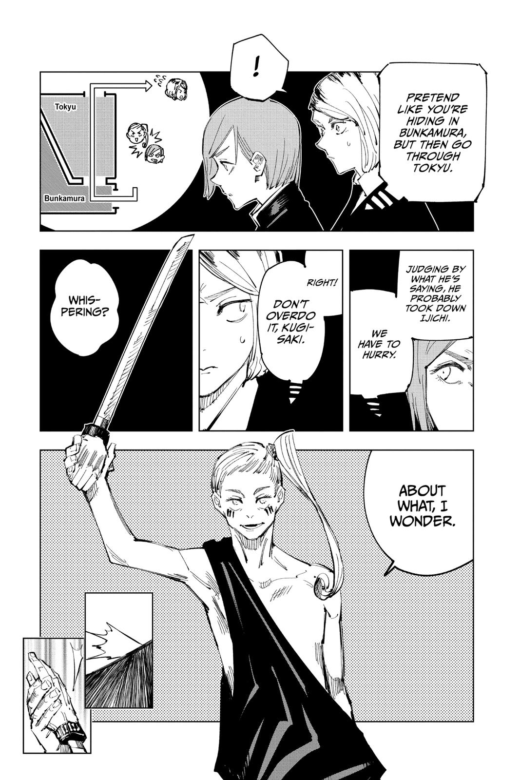 Jujutsu Kaisen Chapter 99 page 4 - Chapter 99: The Shibuya Incident, Part 17