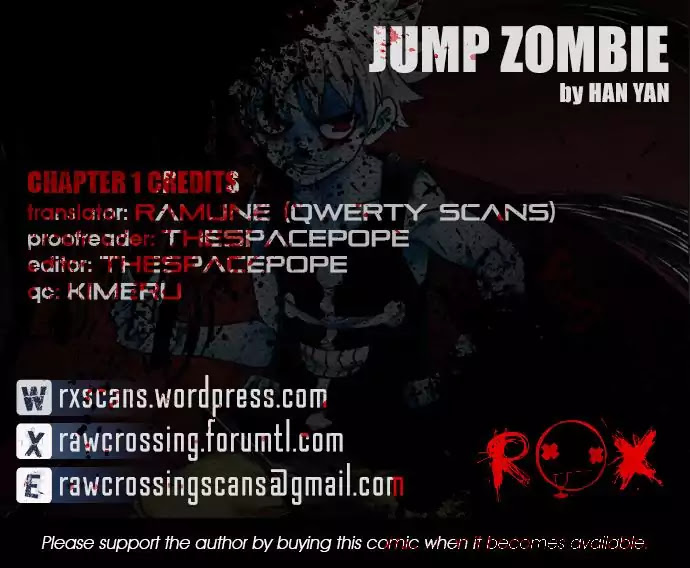Jump Zombie Chapter 1 page 1 - Chapter 1: Starving