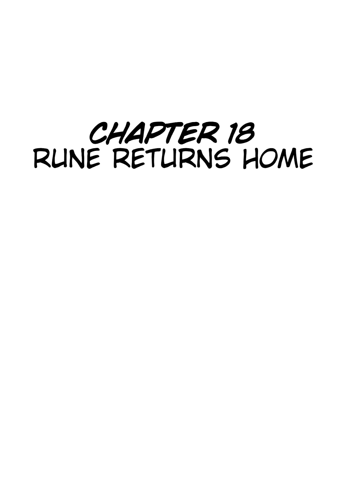 Jungle Taitei Chapter 18 page 1 - Chapter 18: Rune Returns Home