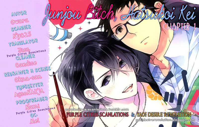 Junjou Bitch, Hatsukoi Kei Chapter 1.2 page 1 - Chapter 1 v2 : Scene 1