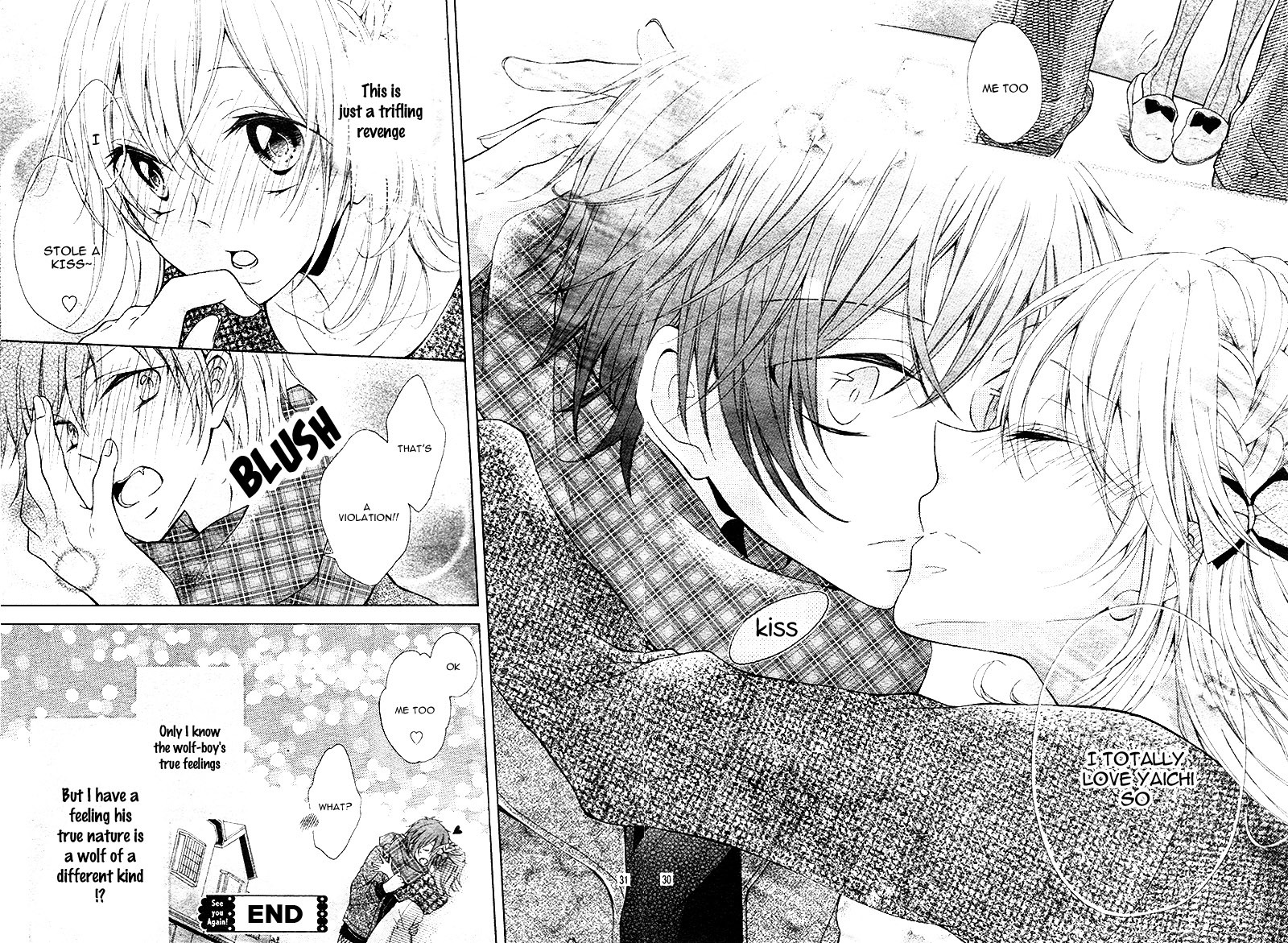 Junjou Haraguro Kareshi Chapter 3.5 page 34 - Chapter 3.5: The Boy Who Cried Wolf and Meguru Days.