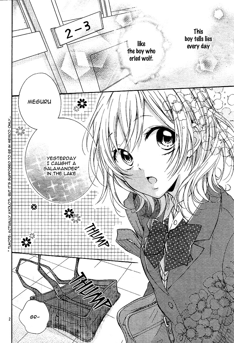 Junjou Haraguro Kareshi Chapter 3.5 page 6 - Chapter 3.5: The Boy Who Cried Wolf and Meguru Days.