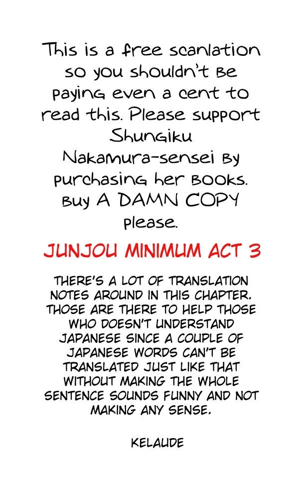 Junjou Romantica Chapter 0.9 page 1 - Vol.0 Chapter 9: Junjou Minimum Act 3
