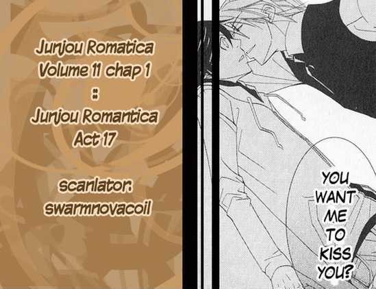 Junjou Romantica Chapter 11.1 page 1 - Vol.11 Chapter 1: Junjou Romantica Act 17