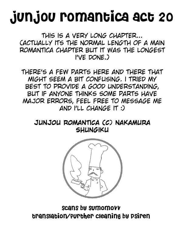 Junjou Romantica Chapter 12.2 page 1 - Vol.12 Chapter 2: Junjou Romantica Act 20