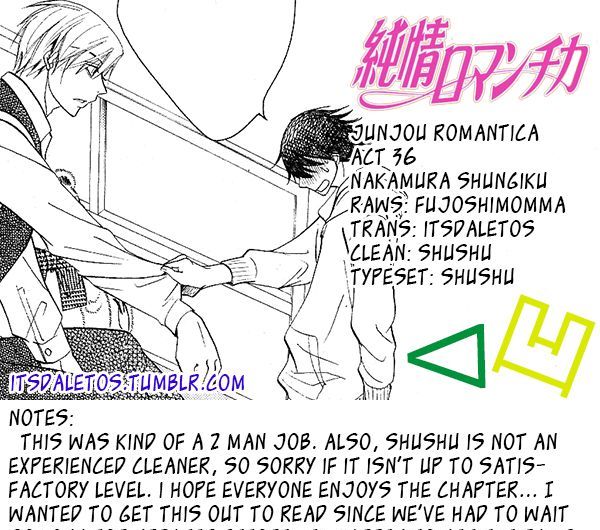 Junjou Romantica Chapter 18.3 page 1 - Vol.18 Chapter 3: Junjou Romantica Act 36