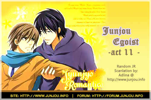 Junjou Romantica Chapter 7.5 page 1 - Vol.7 Chapter 5: JunJou Egoist: Act 11