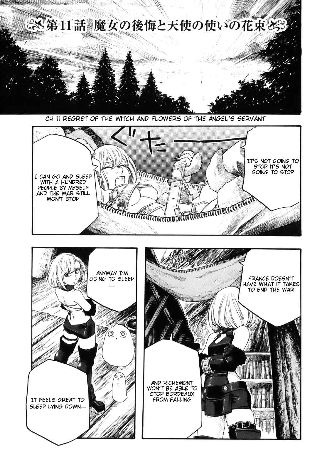 Junketsu no Maria Chapter 11 page 1 - Chapter 11: Regret of the Witch and Flowers of the Angel's Servant
