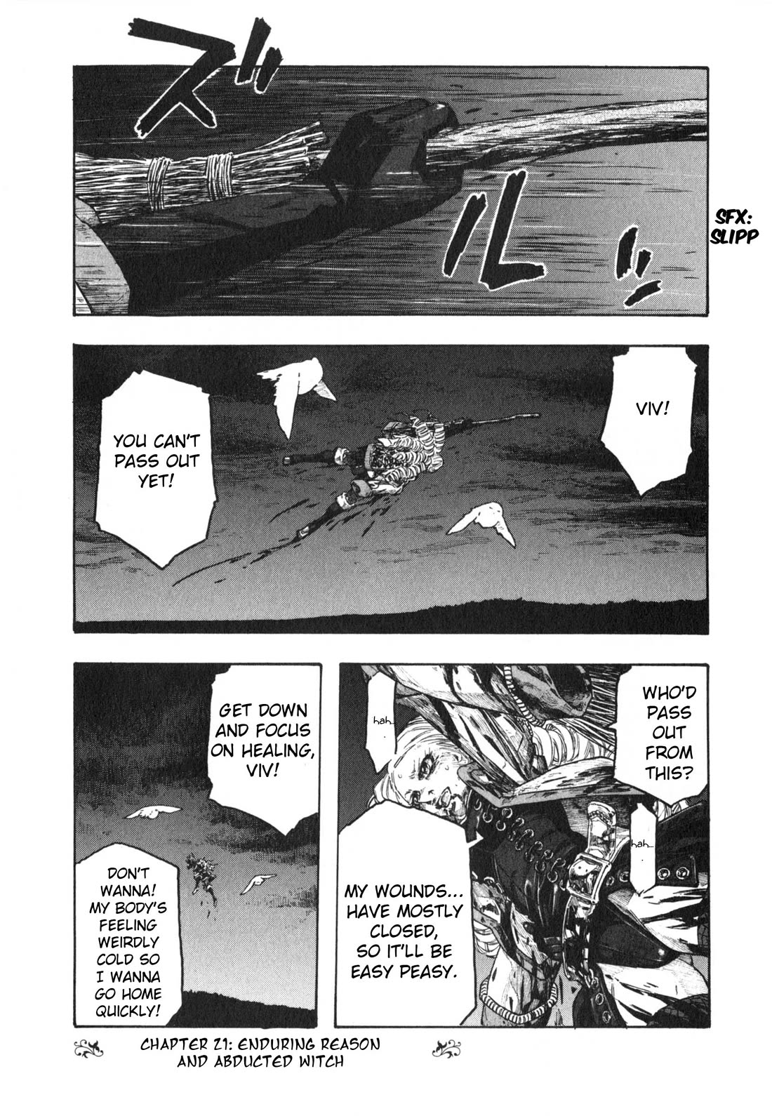 Junketsu no Maria Chapter 21 page 1 - Chapter 21: Enduring Reason and Abducted Witch