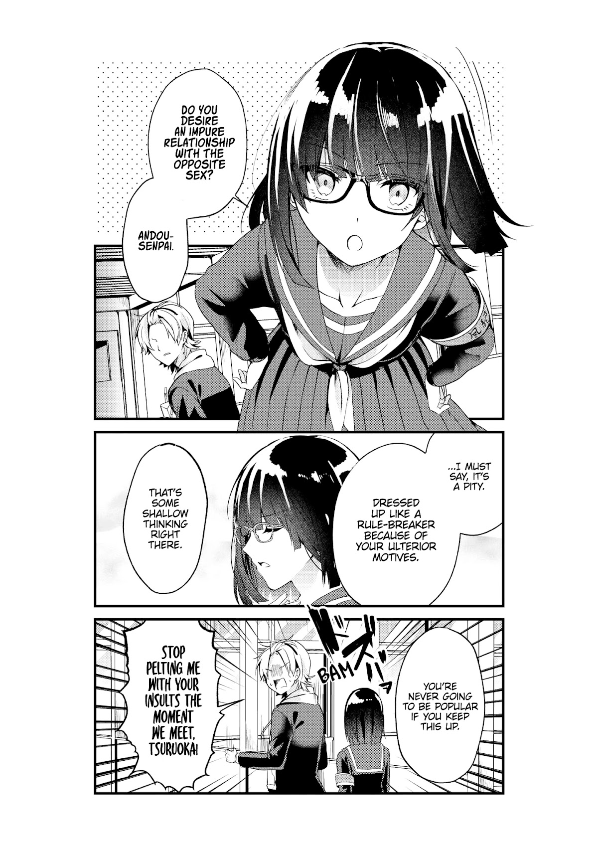 Just Flirting With a Cute, Annoying Kouhai Chapter 5 page 3 - Chapter 5: Andou-Senpai, Morals in Disorder