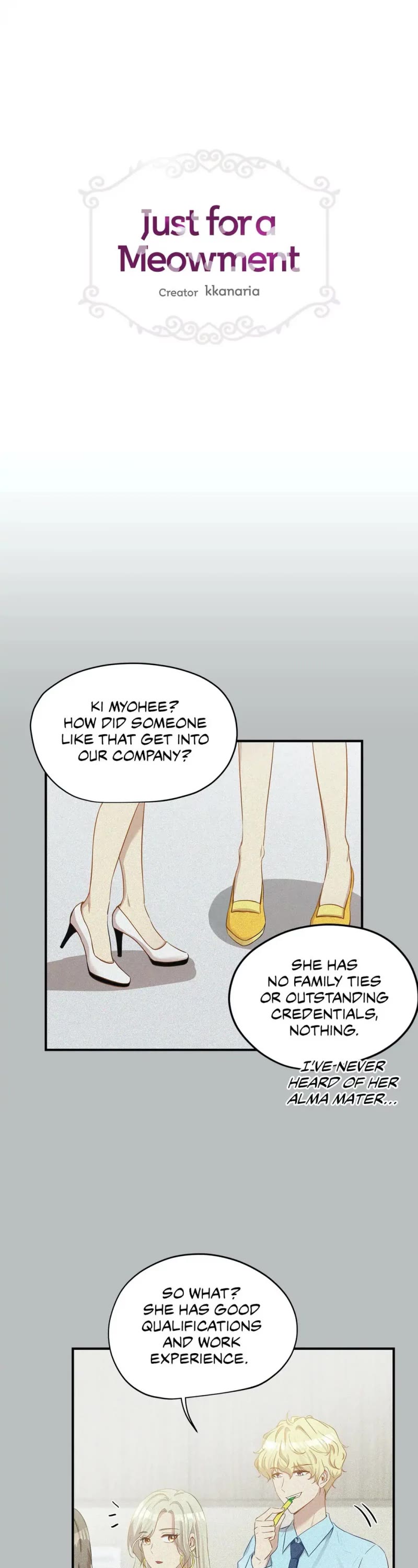Just for a Meowment Chapter 18 page 1 - Chapter 18