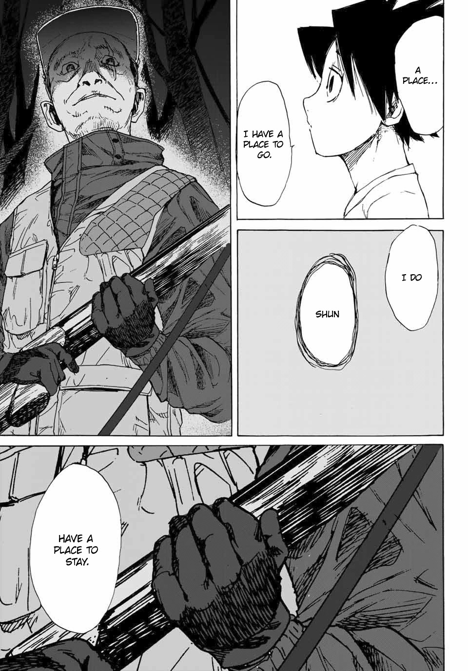 Juujika no Rokunin Chapter 1 page 59 - Chapter 1: Human Subject A's Transformation
