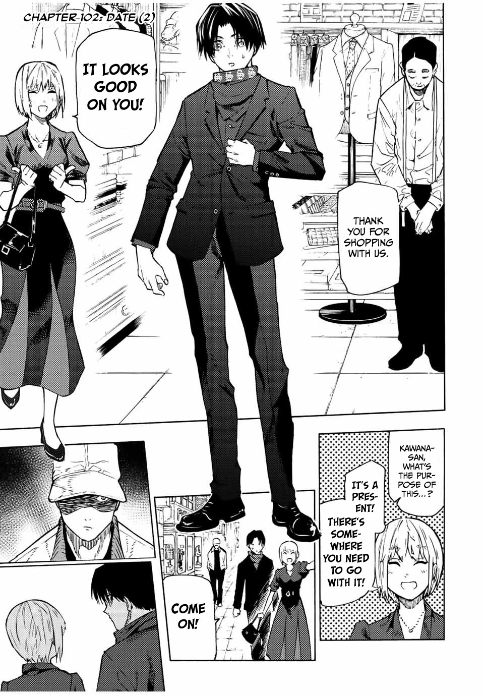 Juujika no Rokunin Chapter 102 page 1 - Chapter 102: Date (2)