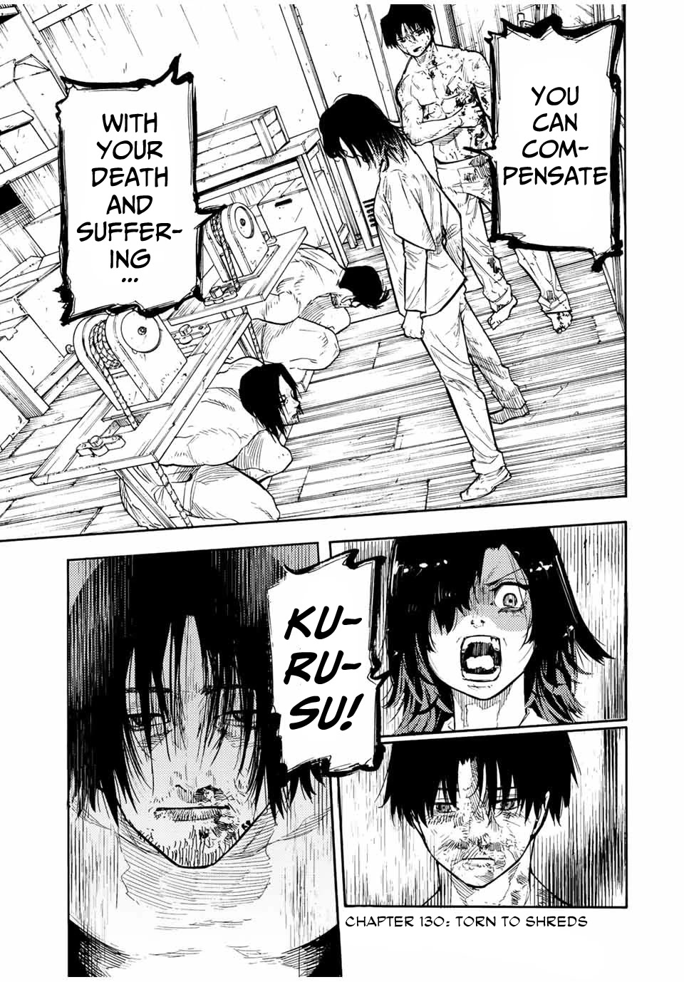 Juujika no Rokunin Chapter 130 page 1 - Chapter 130: Torn to Shreds