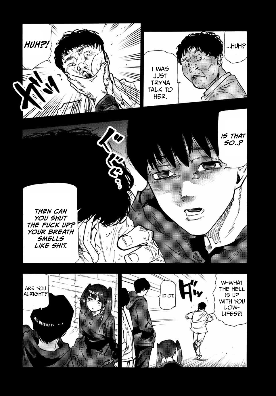 Juujika no Rokunin Chapter 135 page 10 - Chapter 135: The King Of Moo Moo Street