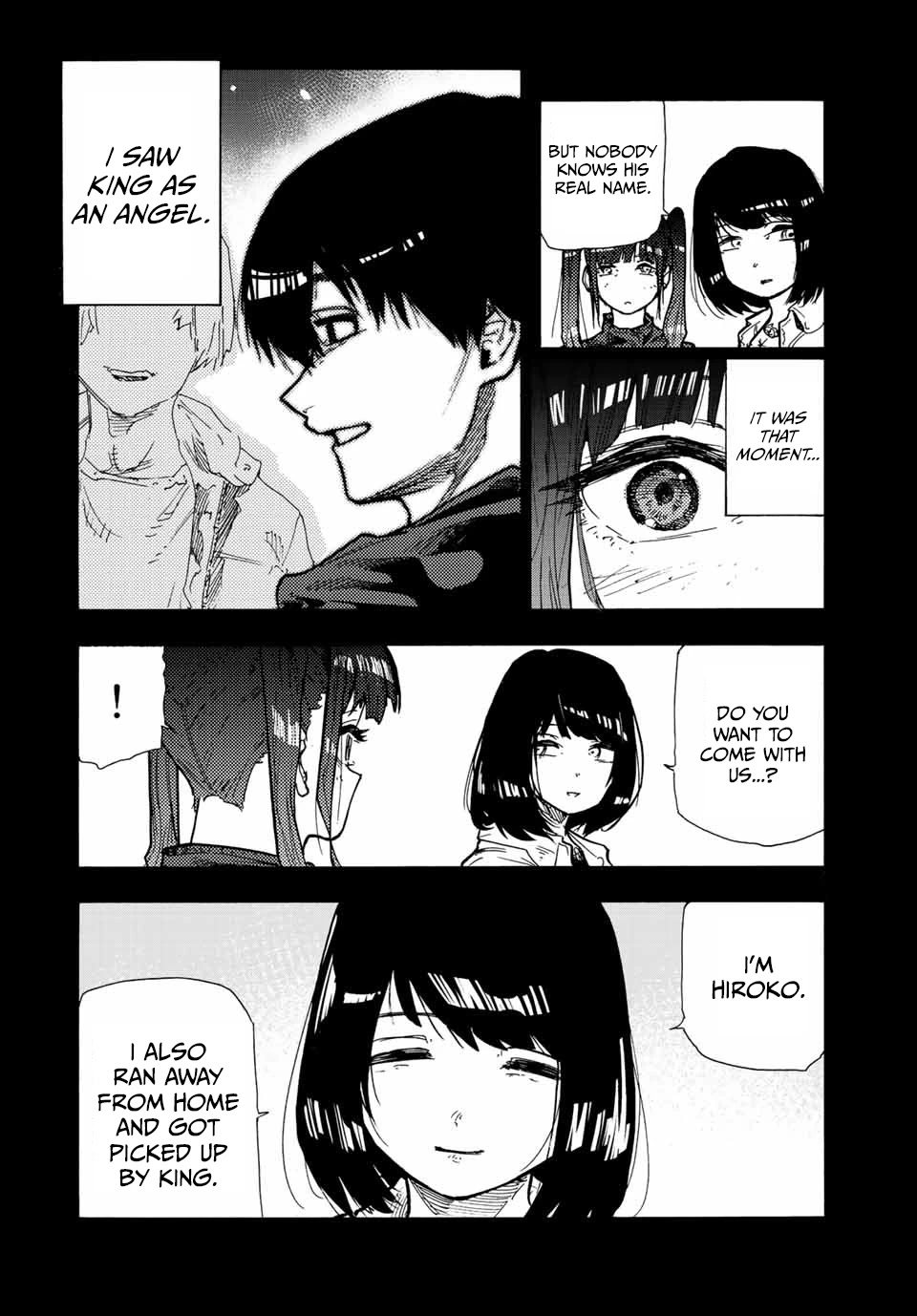 Juujika no Rokunin Chapter 135 page 12 - Chapter 135: The King Of Moo Moo Street