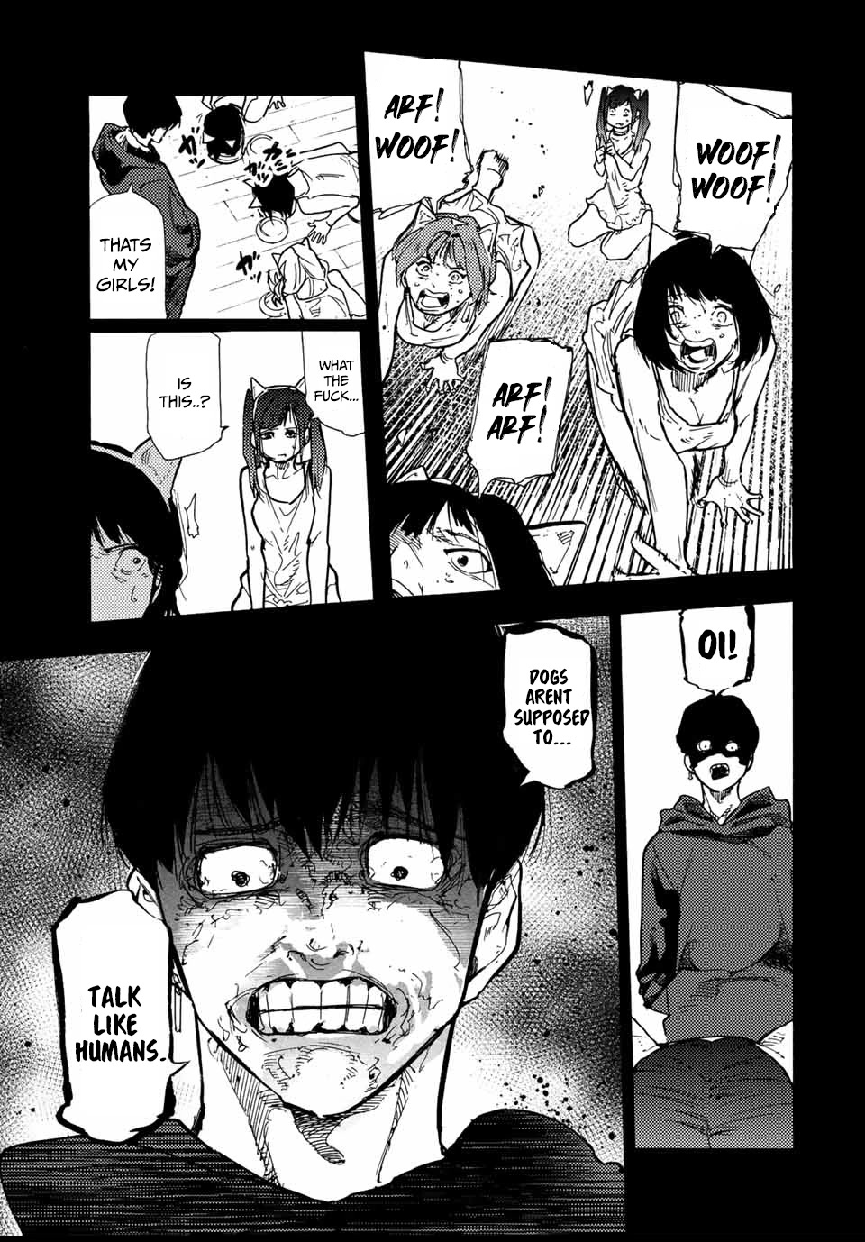 Juujika no Rokunin Chapter 135 page 19 - Chapter 135: The King Of Moo Moo Street