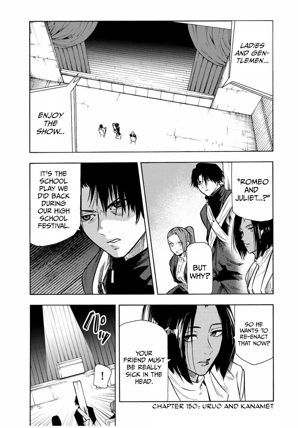 Juujika no Rokunin Chapter 150 page 1 - Chapter 150: Uruo And Kanamet