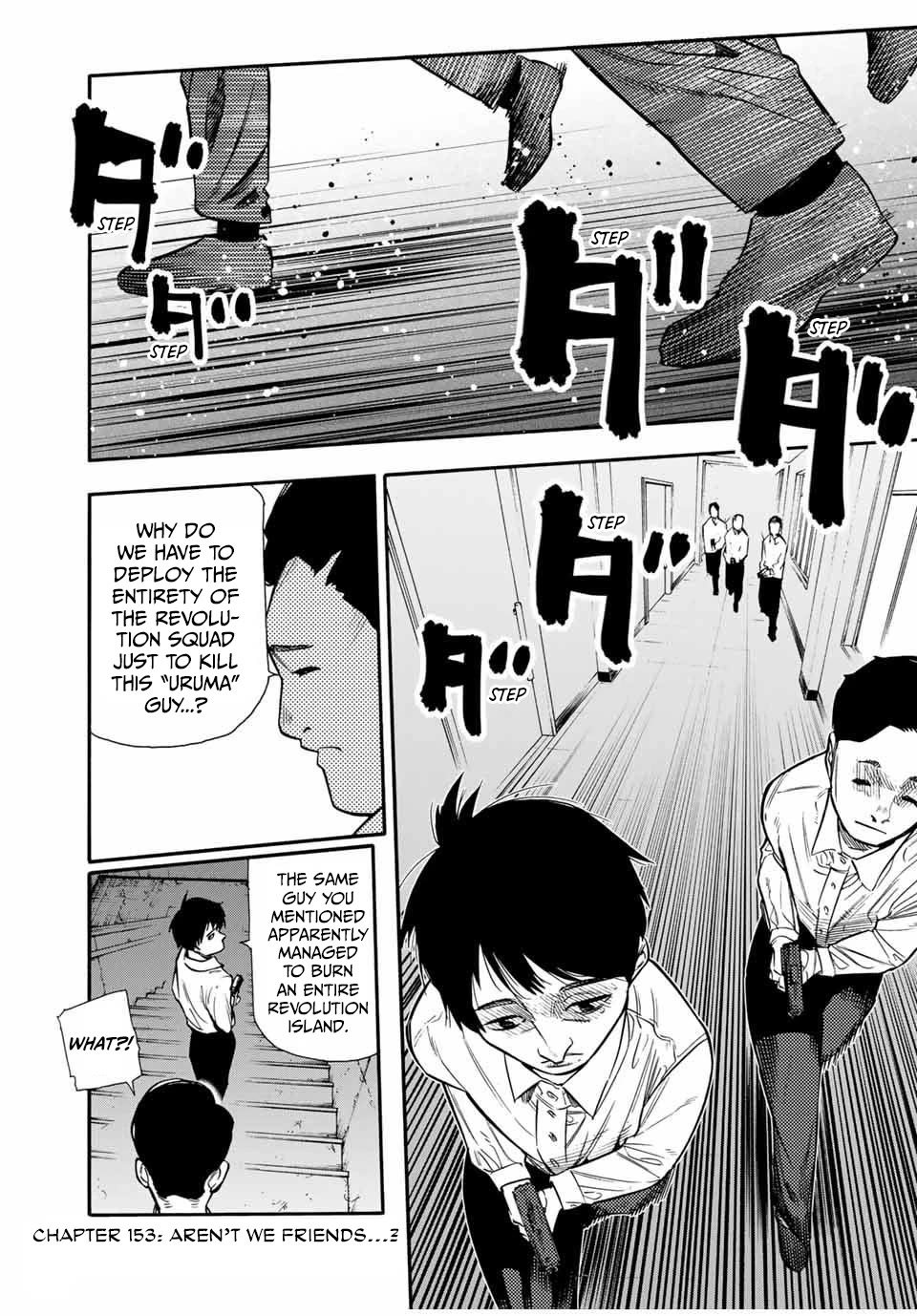 Juujika no Rokunin Chapter 153 page 1 - Chapter 153: Aren't We Friends...?