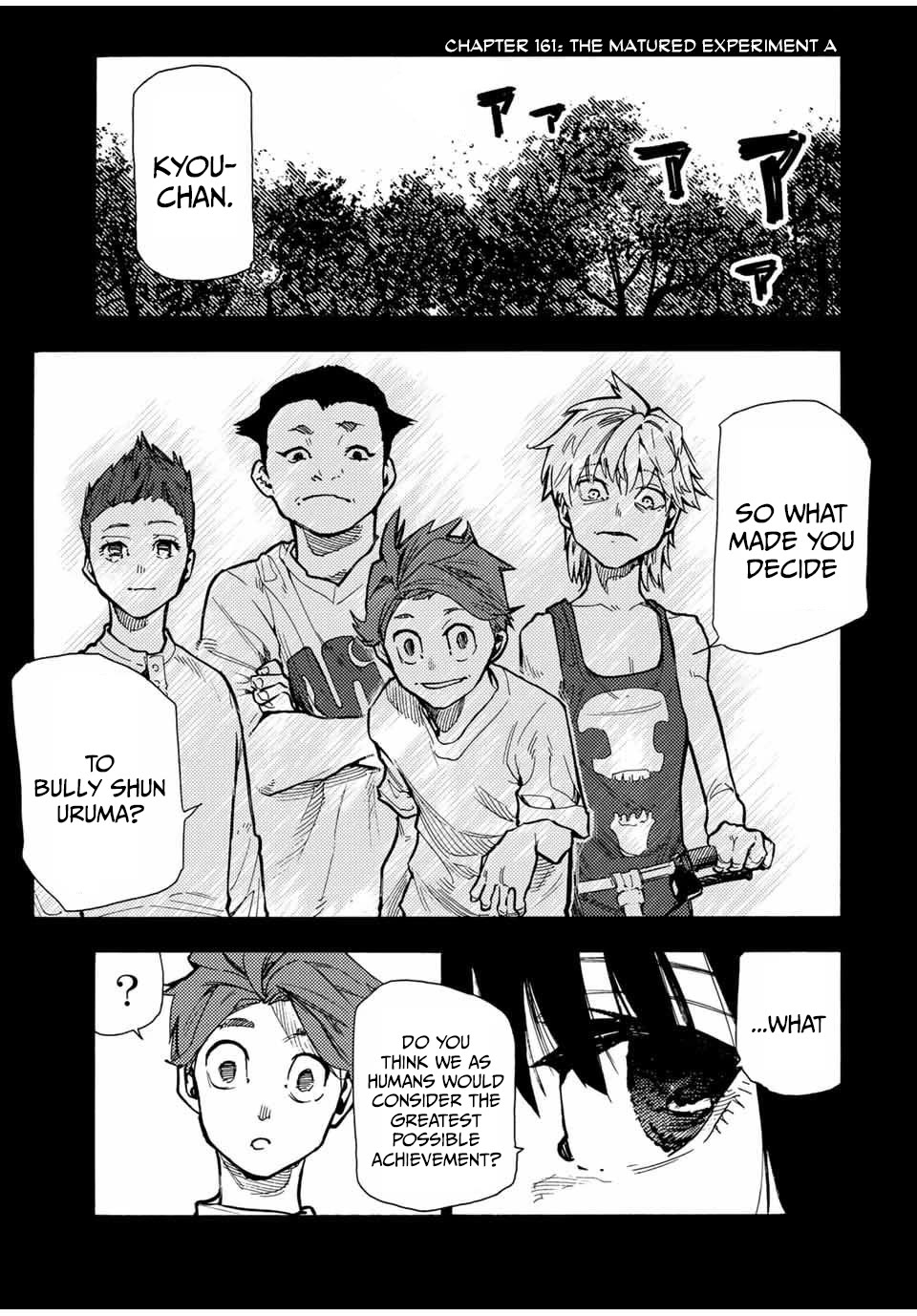 Juujika no Rokunin Chapter 161 page 1 - Chapter 161: The Matured Experiment A