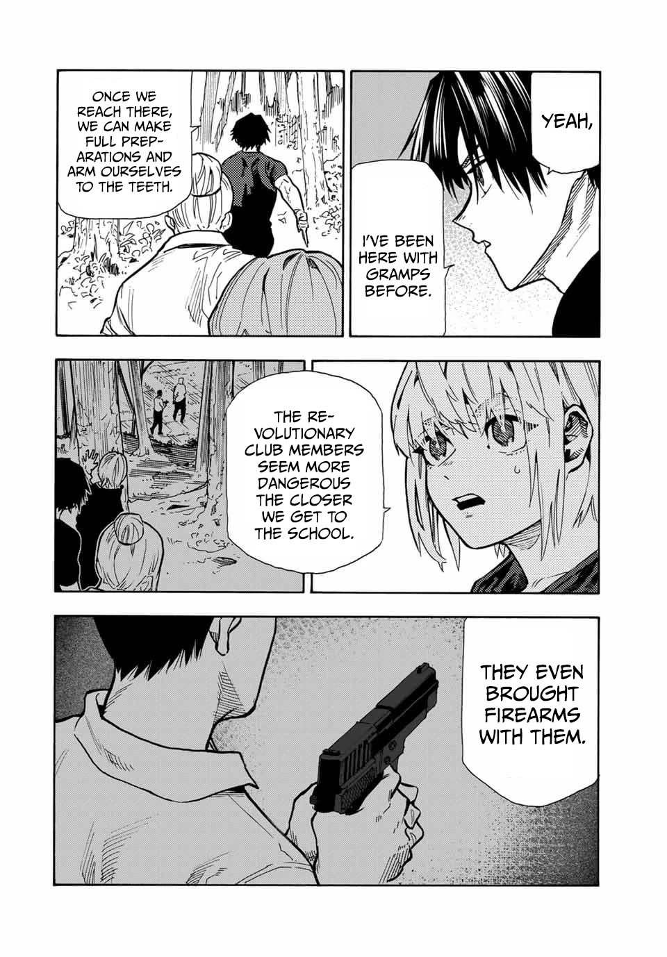 Juujika no Rokunin Chapter 169 page 6 - Chapter 169: Slash 'Em, Stab 'Em, Carve 'Em